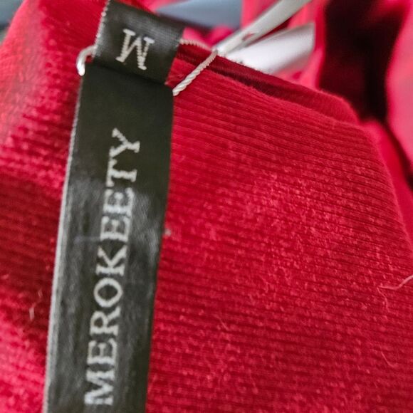 Merokeety Ribbed Maroon Red Sleeveless Romper Jumpsuit – Women’s M / Medium NWT - Picture 5 of 6